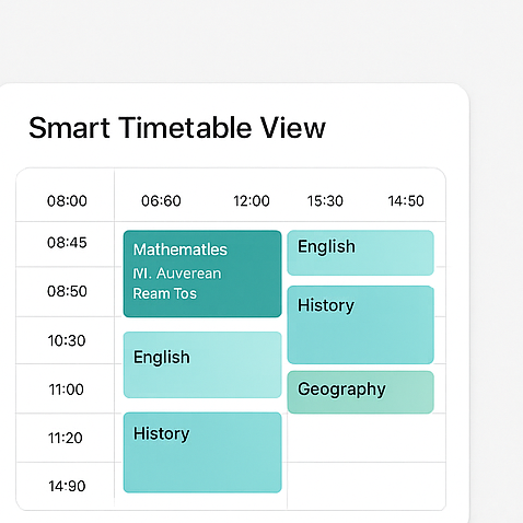 Farabio Smart Timetable View